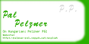 pal pelzner business card